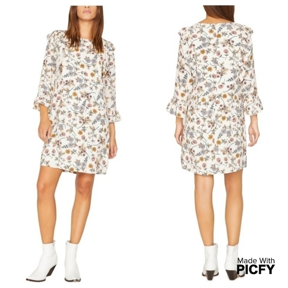 New Sanctuary Floral Ruffled Dress - Picture 1 of 7